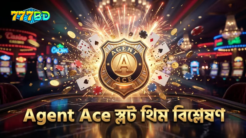 Agent Ace স্লটের স্পাই থিম ভিজ্যুয়াল ও গল্পের গভীরতা।